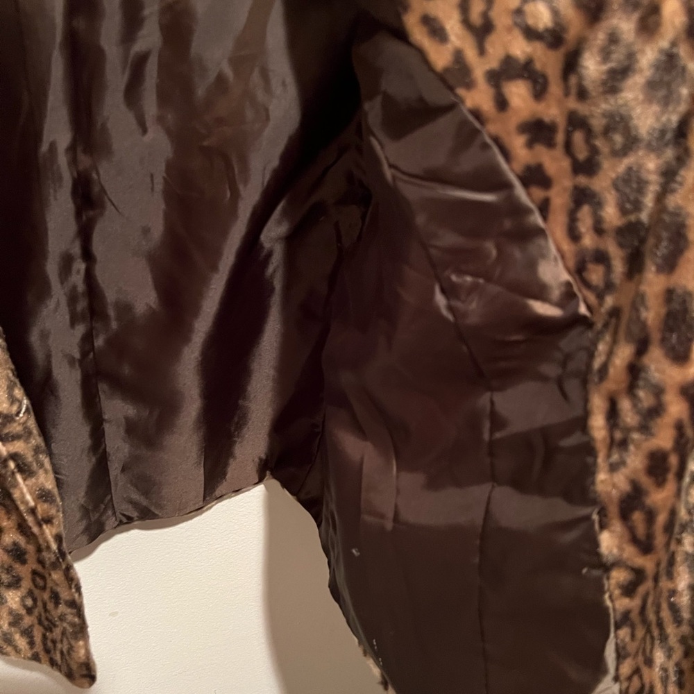 INC international concepts- faux fur jacket size large - Picture 4 of 7